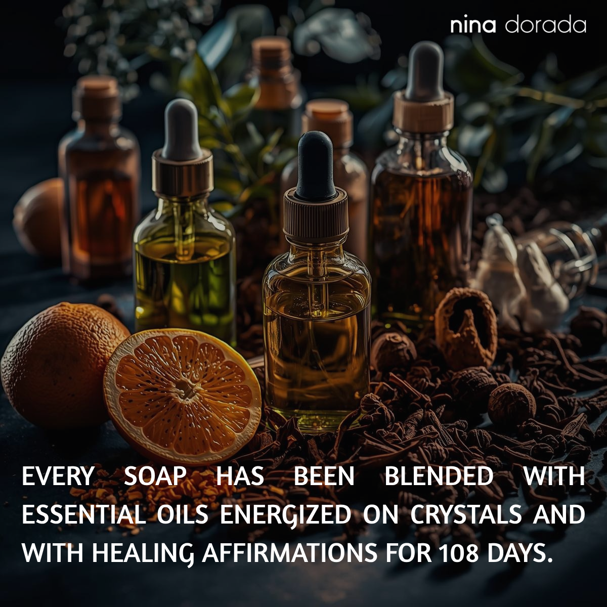 Nina Dorada Aura & Chakra Cleanser | Red Sandalwood, Turmeric & Saffron Extract with Goat Milk | Energized Essential Oils | Natural Brightening Soap Bar | Pack of 2