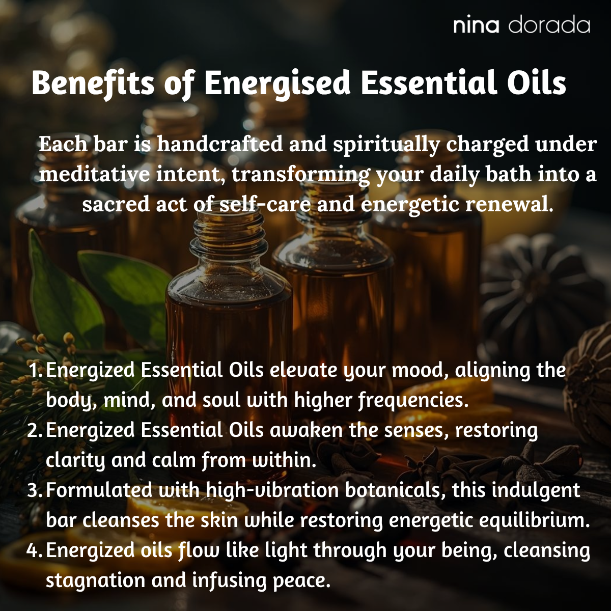 Nina Dorada Aura & Chakra Cleanser | Red Sandalwood, Turmeric & Saffron Extract with Goat Milk | Energized Essential Oils | Natural Brightening Soap Bar | Pack of 2